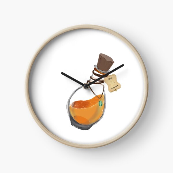 Flasque de Potion Magique 'anti idiots' Horloge