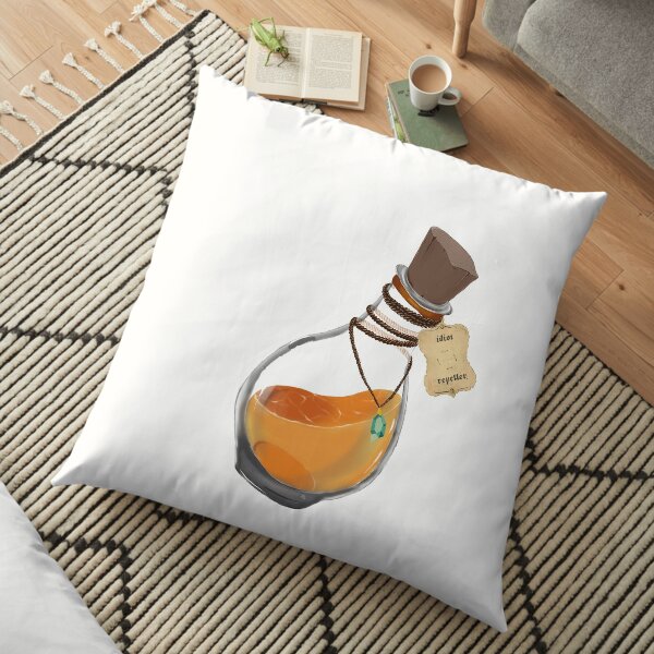 Flasque de Potion Magique 'anti idiots' Coussin de sol