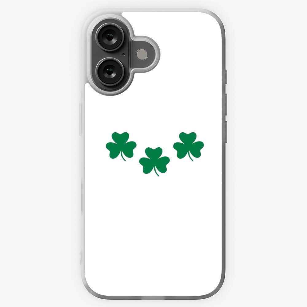 Three green shamrocks Sticker