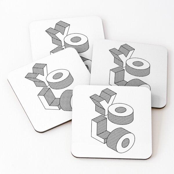 Item preview, YOLO Isometric Block Letters designed and sold by tiptoptees.
