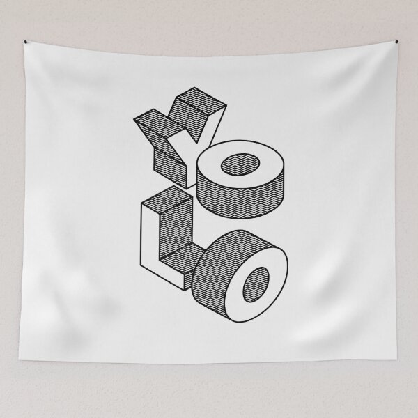 Item preview, YOLO Isometric Block Letters designed and sold by tiptoptees.