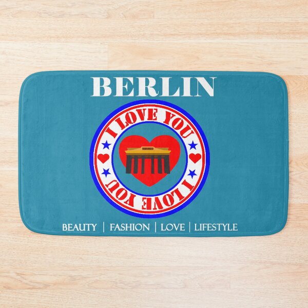 Item preview, I love Berlin for Father's Day and football fans, tourism t-shirt, Christmas gift, Berlin street, heart and Brandenburg Gate designed and sold by ShiShaka.