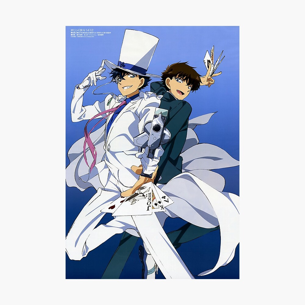 Kuroba Kaito Kid Poster By Oussama Afs Redbubble