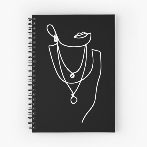 Item preview, Abstract Feminine Layered Necklaces - Art Line Drawing Black designed and sold by RLYGR8.