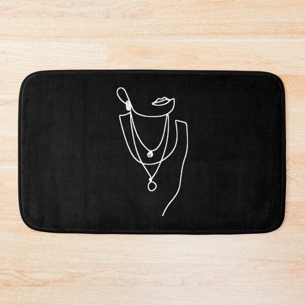 Item preview, Abstract Feminine Layered Necklaces - Art Line Drawing Black designed and sold by RLYGR8.
