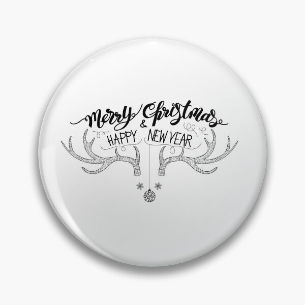Item preview, Merry Christmas and happy new year lettering with a dear horn. designed and sold by hadkhanong.