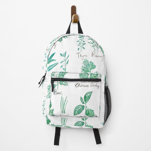 Item preview, green herbs leaves family watercolor designed and sold by ColorandColor.