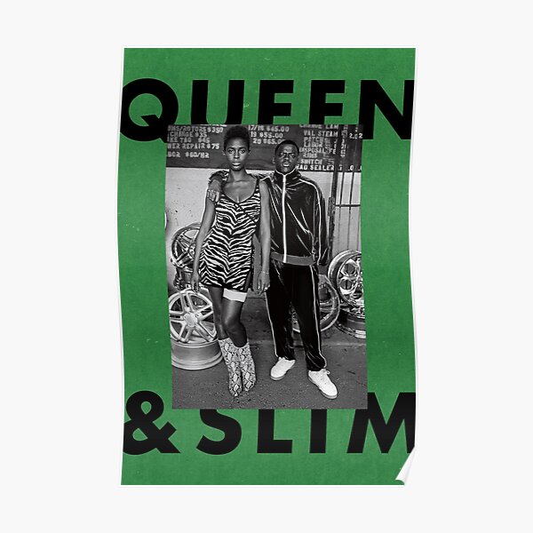 Queen and Slim Green Poster Poster