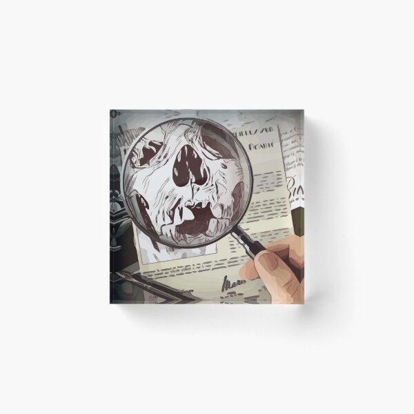 Item preview, Detective Magnifying into Newspaper designed and sold by Rohith Augustine.