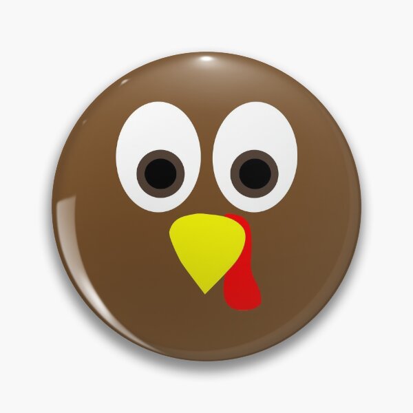 Item preview, Thanksgiving Turkey Face designed and sold by shinoshop.