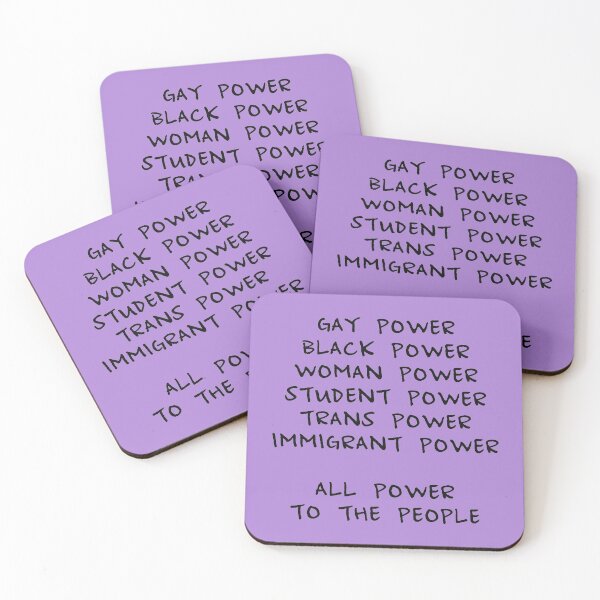 Item preview, Gay Power, Black Power, Woman power, Student power, Trans power, Immigrant power designed and sold by Polokat.