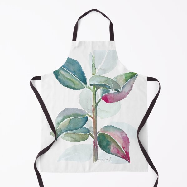 Item preview, Rubber plant, Ficus elastica Watercolour designed and sold by TheArtOfNata.