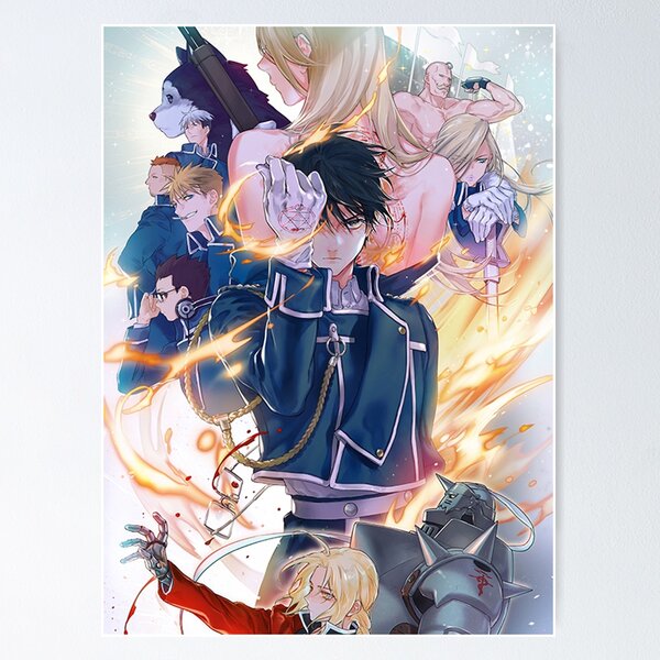 Athah Anime FullMetal Alchemist Fullmetal Alchemist Edward Elric Roy  Mustang Alphonse Elric Riza Hawkeye 13*19 inches Wall Poster Matte Finish  Paper Print - Animation & Cartoons posters in India - Buy art