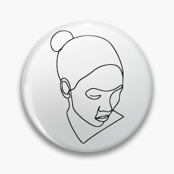 Item preview, Abstract Modern - Feminine Face Portrait - Art Line Drawing designed and sold by RLYGR8.