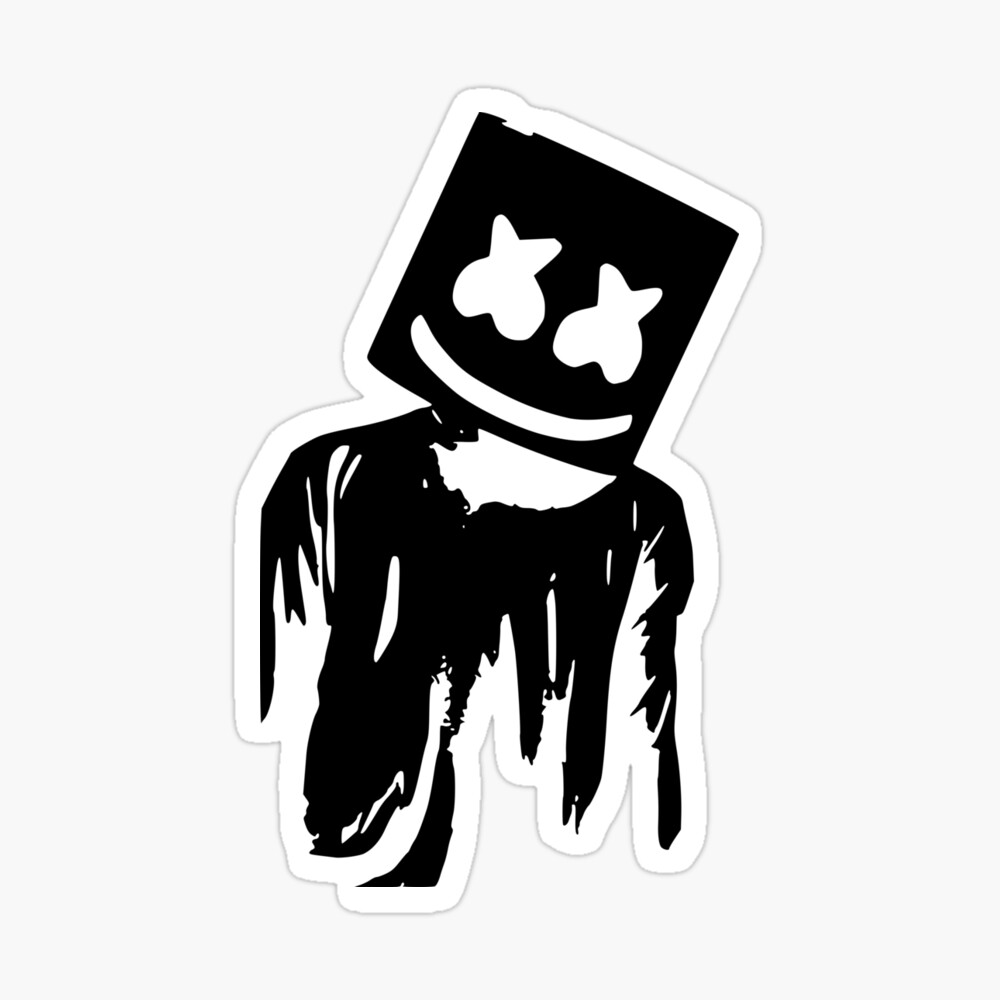 Art Thumb Drawing Painting, marshmello, white, mammal, face png | PNGWing