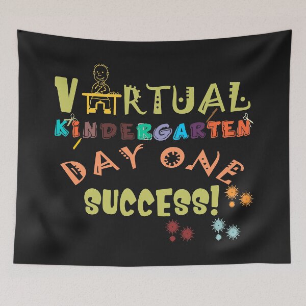 Item preview, Virtual Kindergarten Day One Success - Cool Retro Art Style Gift Ideas designed and sold by leo121687.