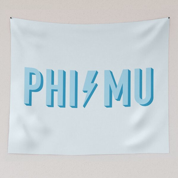 Item preview, Phi Mu Blue Lightning designed and sold by Stickers by SoSrat.