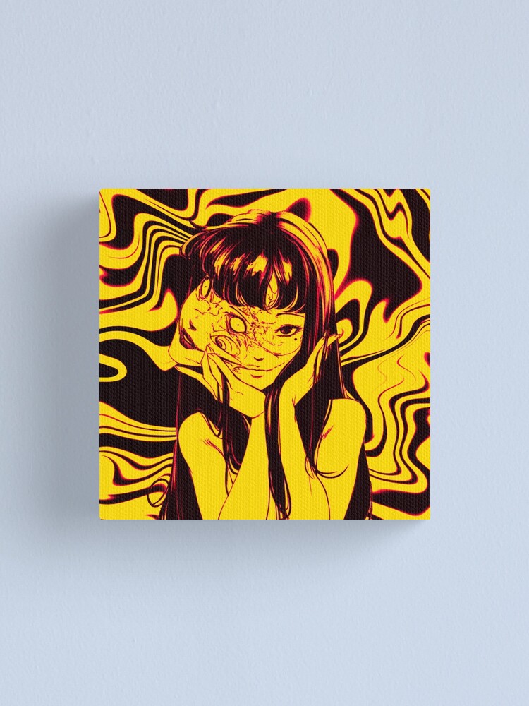 Junji Ito Collection Tomie Yellow Canvas Print By Noaprojekt