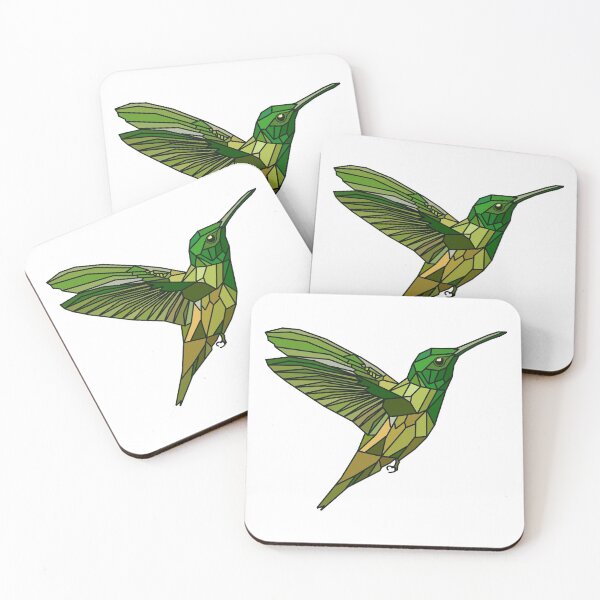 Item preview, Geometric Hummingbird - Green designed and sold by Geometricshow.