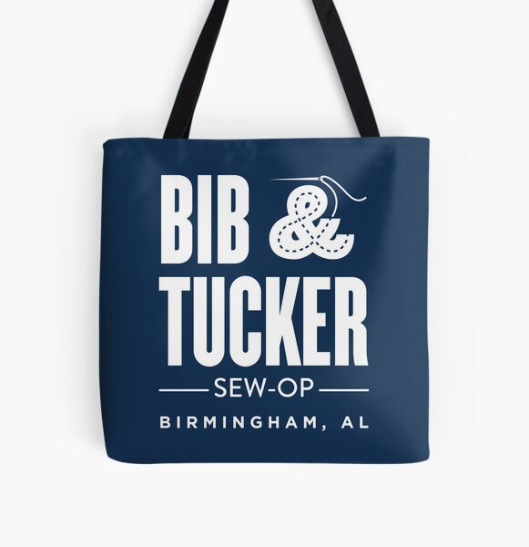 Bib & Tucker Sew-Op - white All Over Print Tote Bag