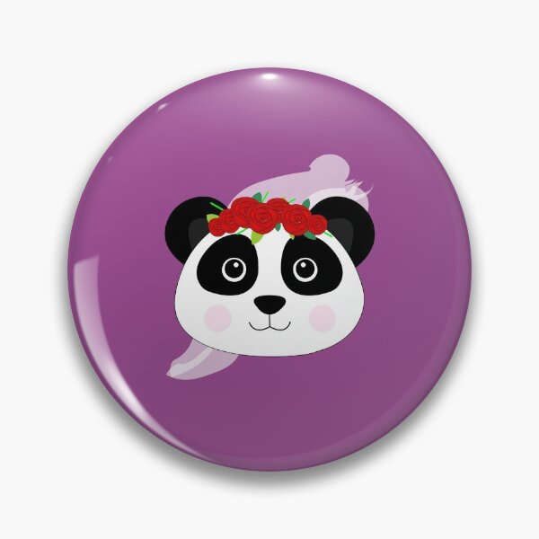 Item preview, Cute female baby panda  with red flowers crown  designed and sold by SGS-.