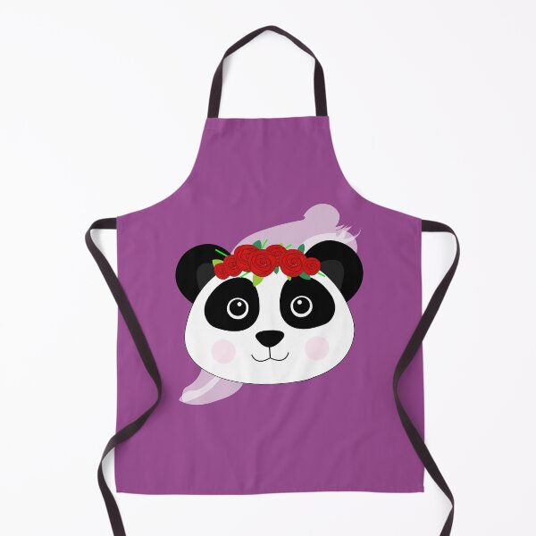 Item preview, Cute female baby panda with red flowers crown designed and sold by SGS-.