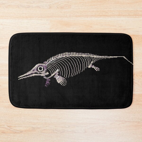 Item preview, Ichthyosaur Skeleton Pixel Art designed and sold by wedew3.