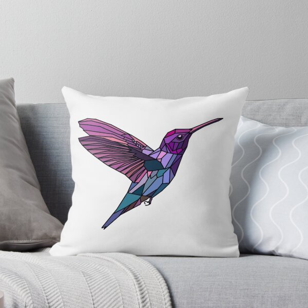Aperçu de l'œuvre Colibri Géométrique - Bleu Violet créée et vendue par Geometricshow.