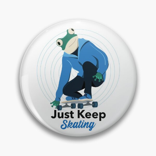 Item preview, Just Keep Skating Skateboarding Frog designed and sold by jacks-tees.