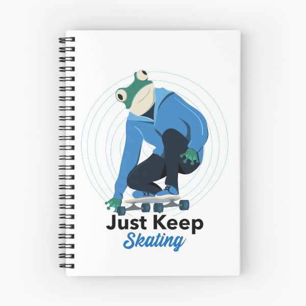 Item preview, Just Keep Skating Skateboarding Frog designed and sold by jacks-tees.