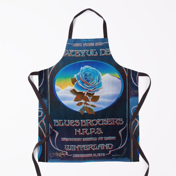New Year's Eve Poster, Grateful Dead Poster, Blues Brothers Poster, Winterland Poster, Bill Graham Poster, Stanley Mouse, Alton Kelley Poster, Psychedelic Rock Poster Apron