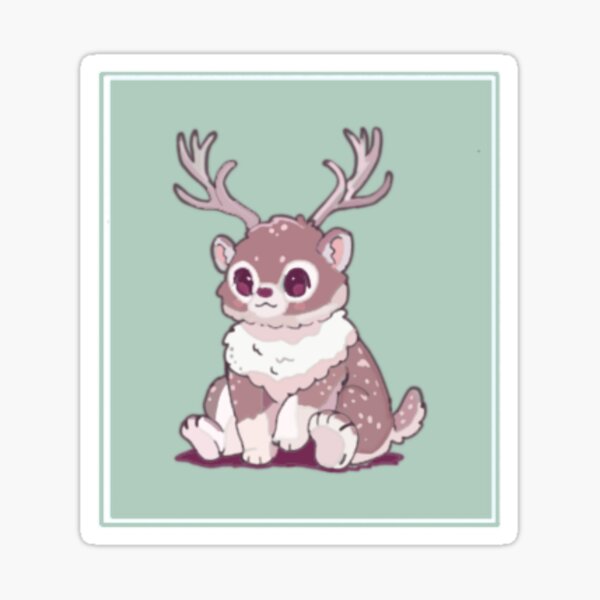 Bear With Antlers Stickers Redbubble - new roblox hat codes antlers