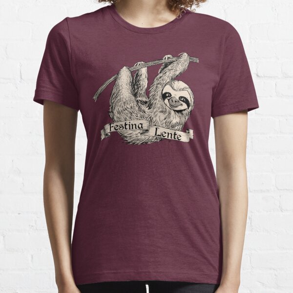 Festina Lente Three-Toed Sloth Essential T-Shirt