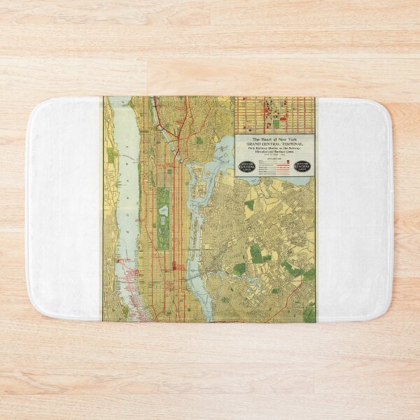 Item preview, Railroad Lines in Manhattan, 1918 designed and sold by DiscoveringNYC.