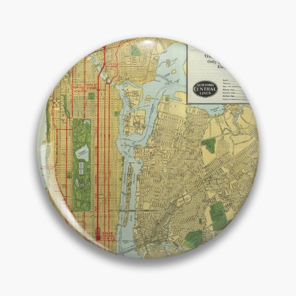 Item preview, Railroad Lines in Manhattan, 1918 designed and sold by DiscoveringNYC.
