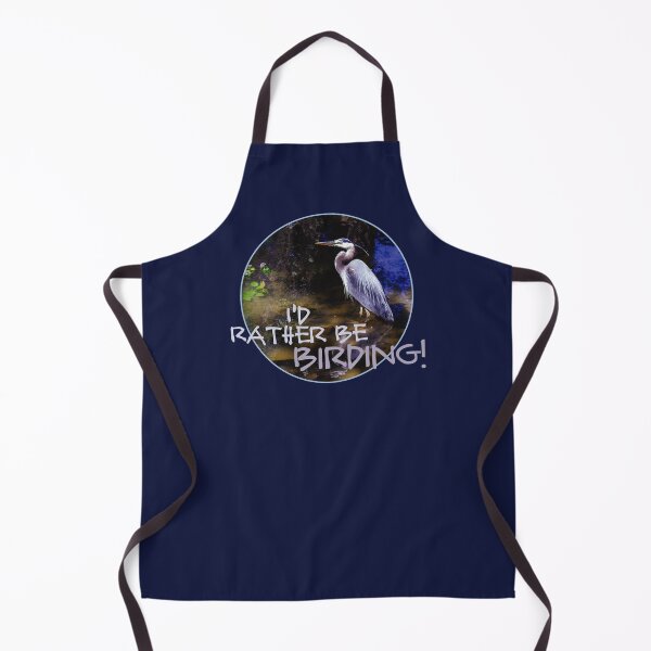 Item preview, I'd Rather Be Birding: Great Blue Heron designed and sold by AvocaSpring.