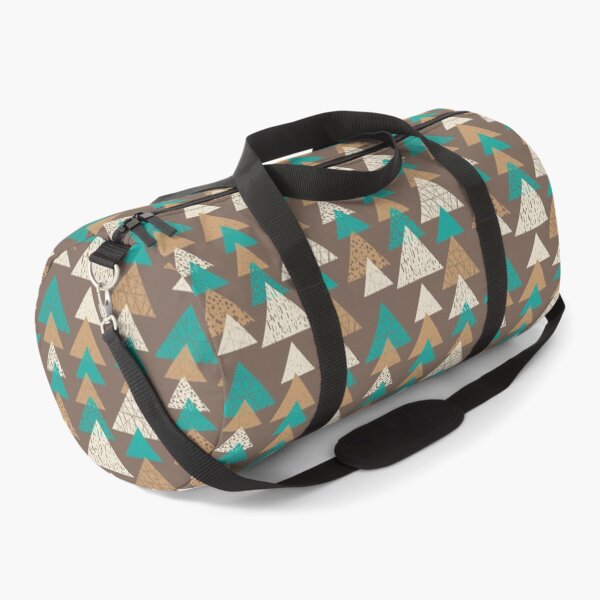 Item preview, Abstract brown and turquoise pattern of triangels designed and sold by izumaolya.