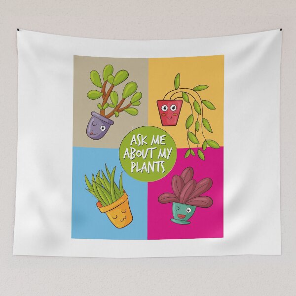 Item preview, Ask Me About My Plants | Colorful Modern Design For Plant Lovers designed and sold by knapst.