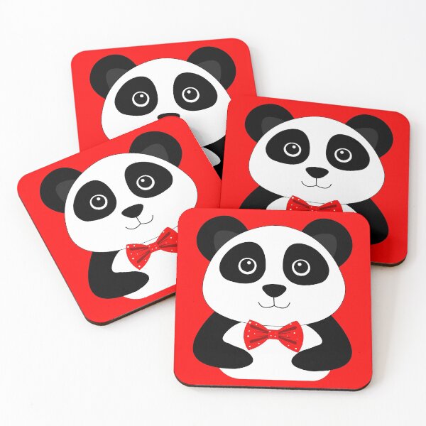 Item preview, Funny baby panda wearing dotted red bow tie  designed and sold by SGS-.