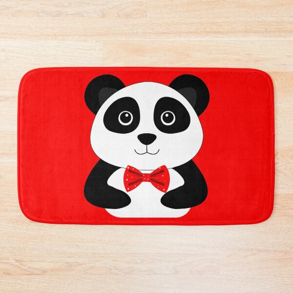 Item preview, Funny baby panda wearing dotted red bow tie  designed and sold by SGS-.