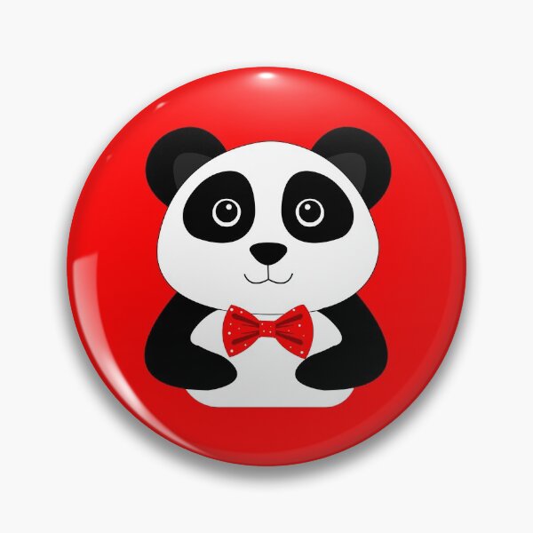 Item preview, Funny baby panda wearing dotted red bow tie  designed and sold by SGS-.