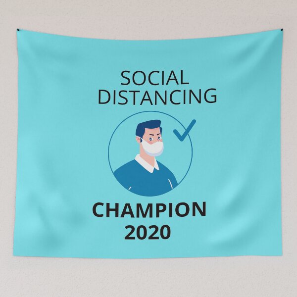 Item preview, social distancing champion 2020 designed and sold by MonoMerch26.