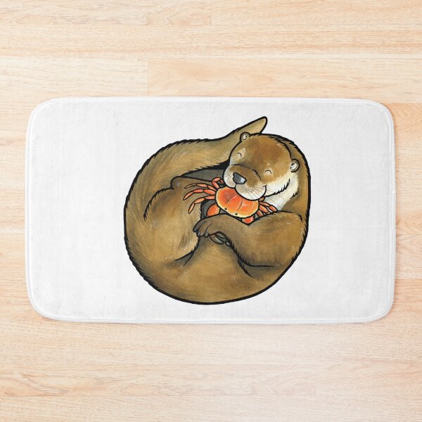 Item preview, European or river otter designed and sold by animalartbyjess.