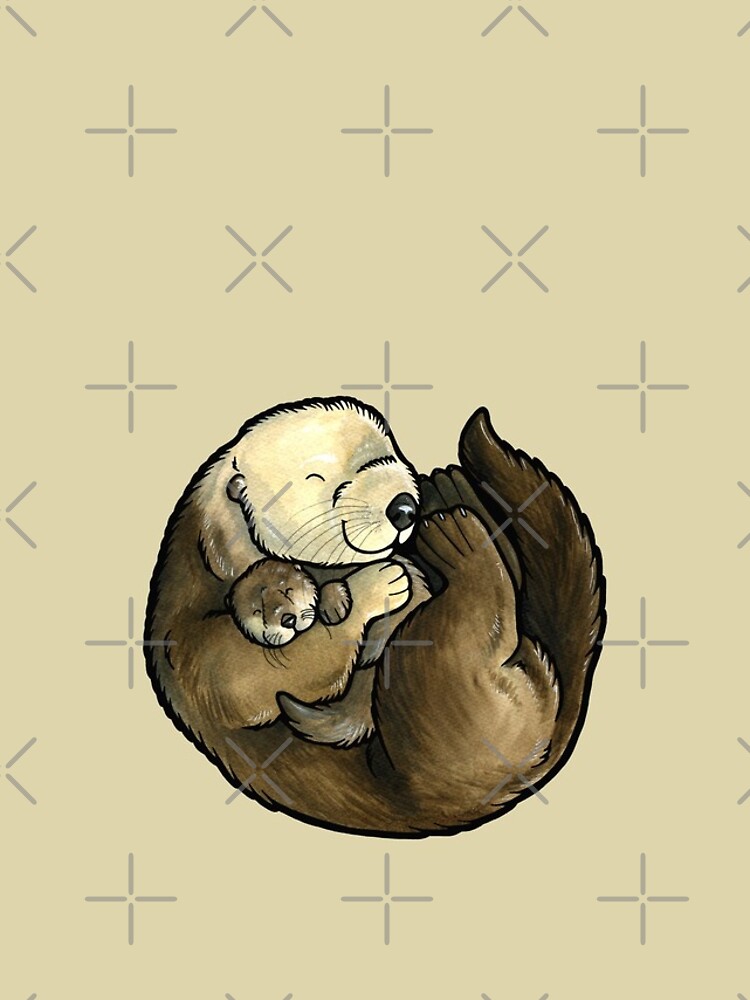 Thumbnail 4 von 4, iPhone-Hülle, Seeotter und Baby designt und verkauft von animalartbyjess.