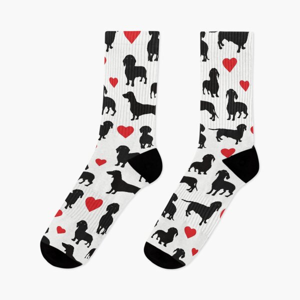 Item preview, Dachshunds and hearts seamless pattern designed and sold by HayesAtHome.