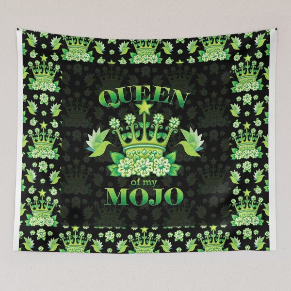 Item preview, Queen of my MOJO (allover pattern) designed and sold by PatriciaSheaDesigns.