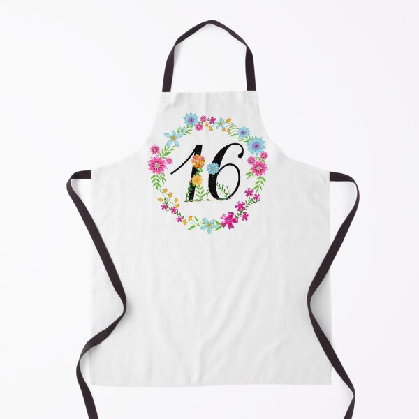 Item preview, Floral Number 16 Sixteen designed and sold by BleuSky.