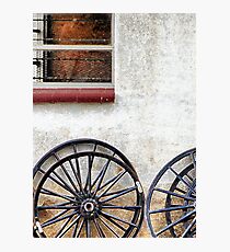 Amish Wheels Photographic Print
