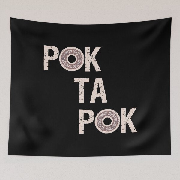 Item preview, Pok Ta Pok - Distressed Graphic Text - Mayan Ball Game designed and sold by DeWinnes.