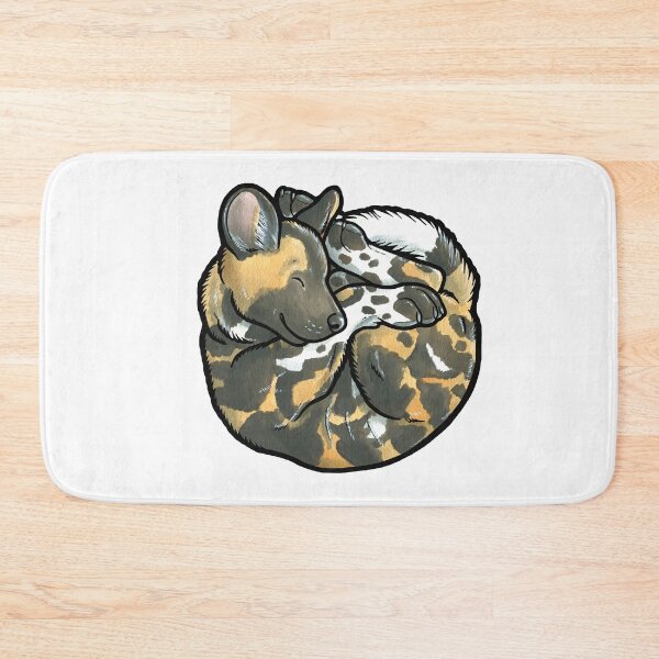 Item preview, African Wild Dog pup designed and sold by animalartbyjess.